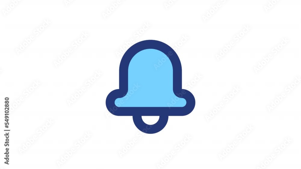 Animated alarm color ui icon. Notification sound. New message signal. Seamless loop HD video with alpha channel on transparent background. Simple filled line RGB pictogram animation Animated alarm color ui icon. Notification sound. New message signal. Seamless loop HD video with alpha channel on transparent background. Simple filled line RGB pictogram animation