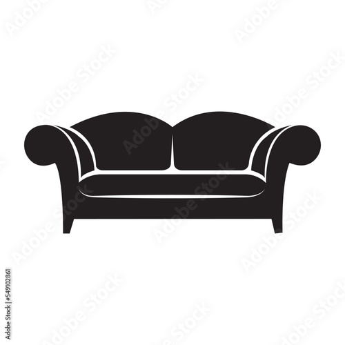 chair icon logo vector design template