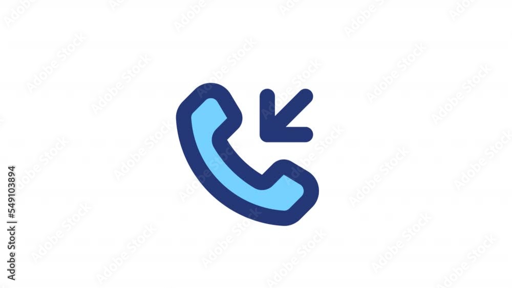 Animated incoming call color ui icon. Communication. Mobile phone dialing. Seamless loop HD video with alpha channel on transparent background. Simple filled line RGB pictogram animation Animated incoming call color ui icon. Communication. Mobile phone dialing. Seamless loop HD video with alpha channel on transparent background. Simple filled line RGB pictogram animation