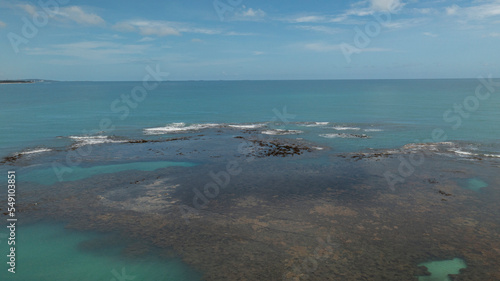 natural pools formed by coral reefs in Porto de Galinhas