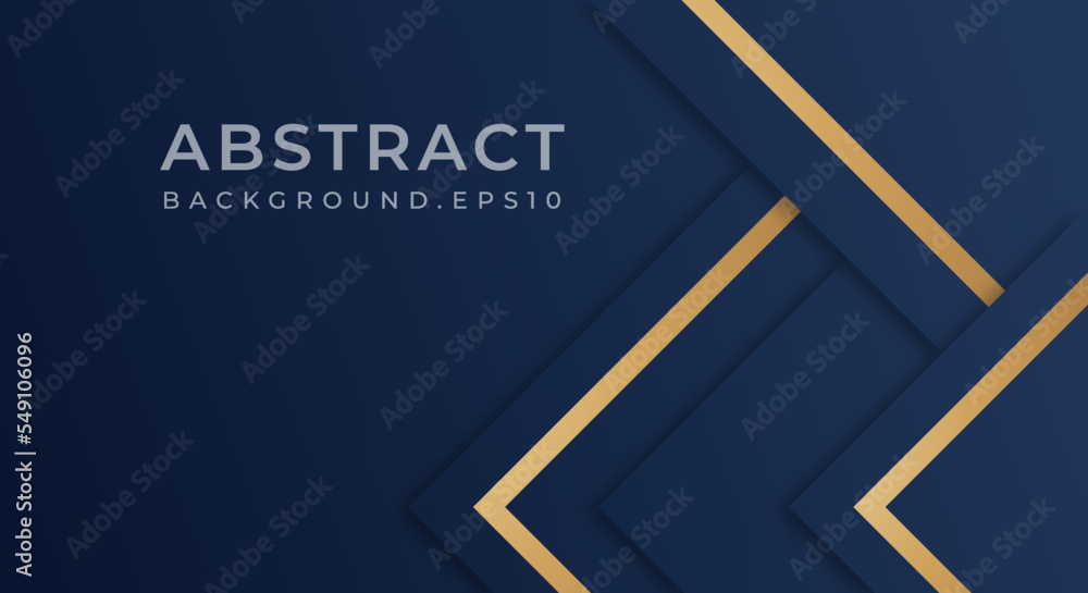 Abstract Premium Dark Blue Geometric Overlap Layer with Stripes Golden Lines Luxury Style Background Abstract Premium Dark Blue Geometric Overlap Layer with Stripes Golden Lines Luxury Style Background