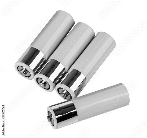 Canvas Print AA batteries Closeup