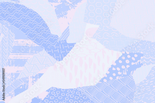 Abstract black strokes, Hand sketched Vector Pattern. Retro abstract pattern in geometric style. Abstract multicolored geometric pattern.	
