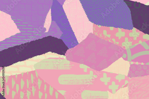 Abstract black strokes, Hand sketched Vector Pattern. Retro abstract pattern in geometric style. Abstract multicolored geometric pattern.	
