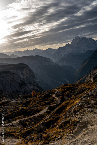 Tre Cime de Laveredo, Dolomity, Włochy, Italy, Tyrol, Alpy, góry