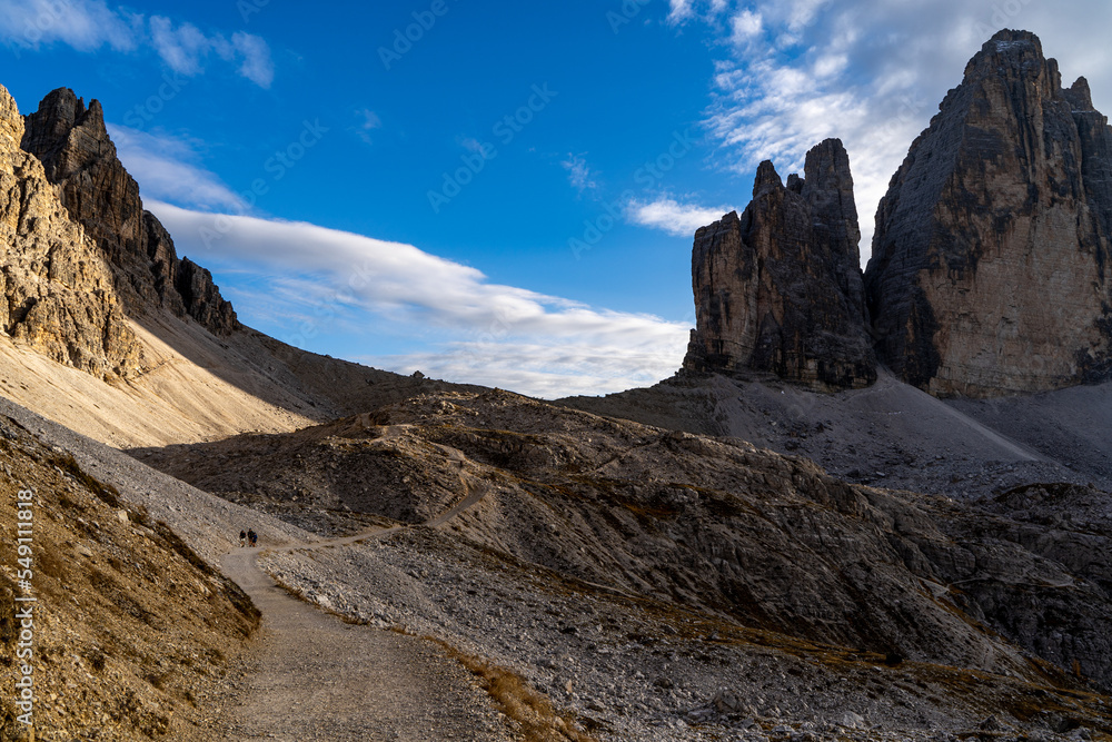 Obraz premium Tre Cime de Laveredo, Dolomity, Włochy, Italy, Tyrol, Alpy, góry