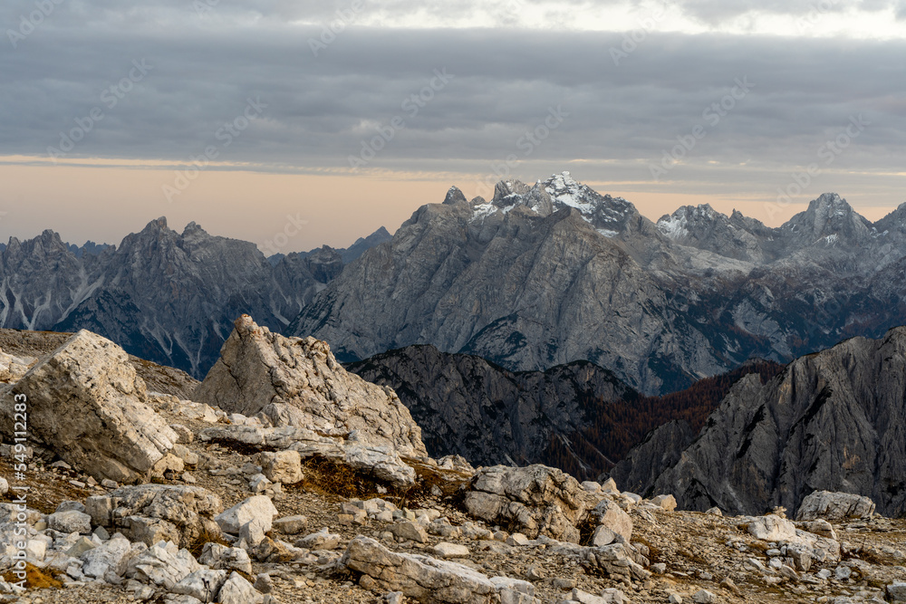 Tre Cime de Laveredo, Dolomity, Włochy, Italy, Tyrol, Alpy, góry