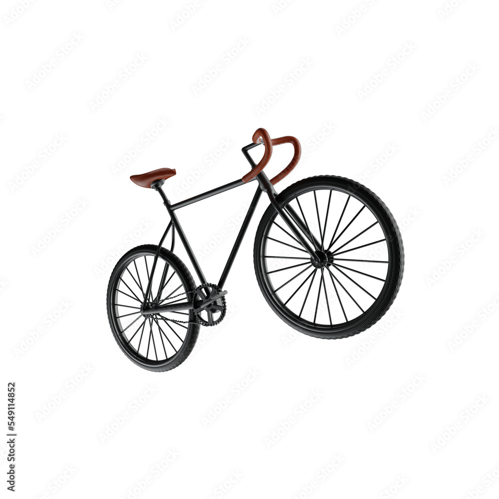 Bike sport race illustration 3D