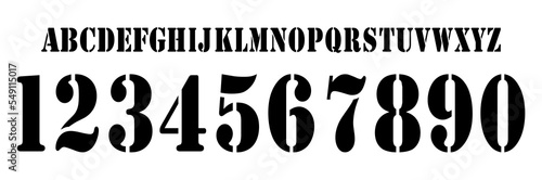 font vector team 2000 - 2003 kit sport style font. football stencil style font. spain league. sports style letters and numbers for soccer team photo