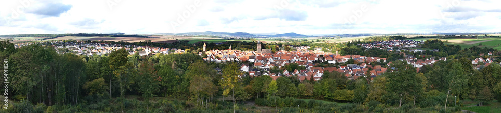 Blick vom Burgberg auf Grebenstein