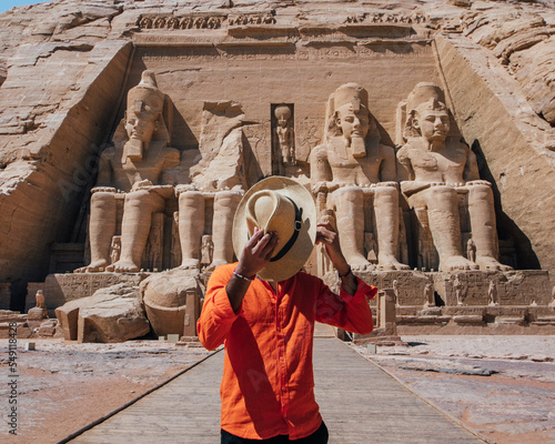 Фотография temple of abu simbel egypt desert africa nubia