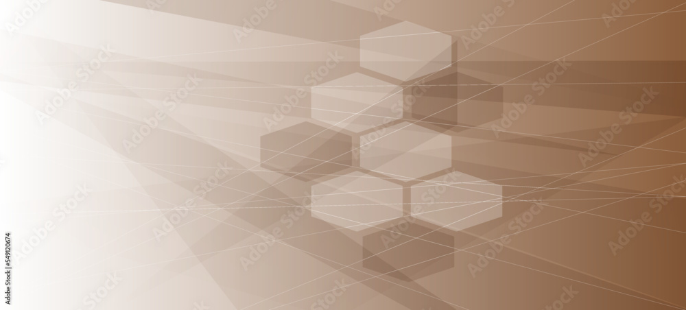 Obraz premium Abstract digital background. Modern bright triangles and hexagon pattern background for wallpaper, banner, leaflet template, print brochure, layout and backdrop. Creative abstract concept, vector 
