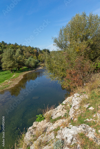 Amazing Landscape of Vit river, passing near village of Aglen, Bulgaria