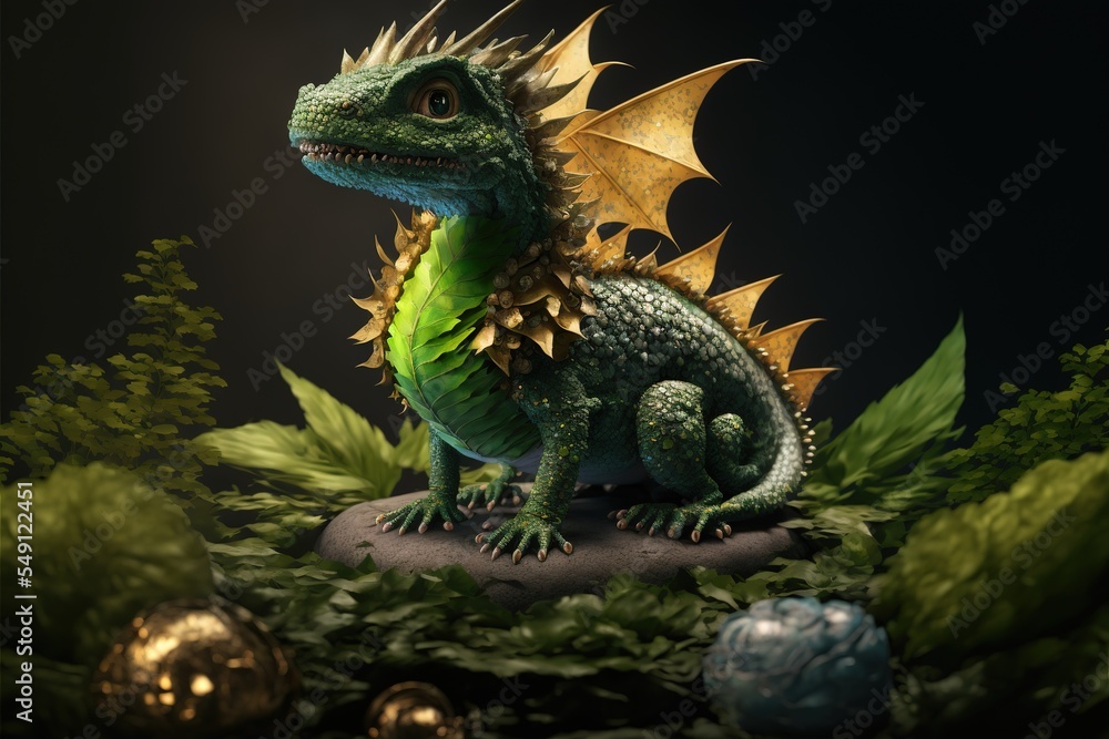 Cute tiny baby dragon, Generative AI
Cute tiny baby dragon, Generative AI