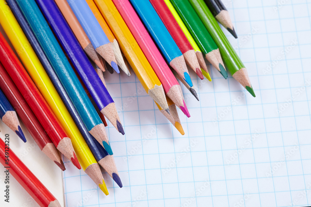 color pencils on the table color pencils on the table