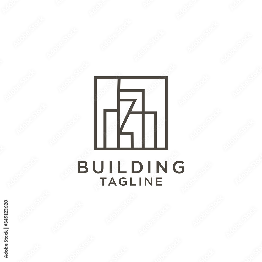 Building logo design icon vector Building logo design icon vector