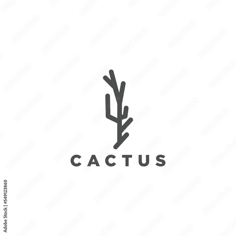 Cactus logo icon design vector Cactus logo icon design vector