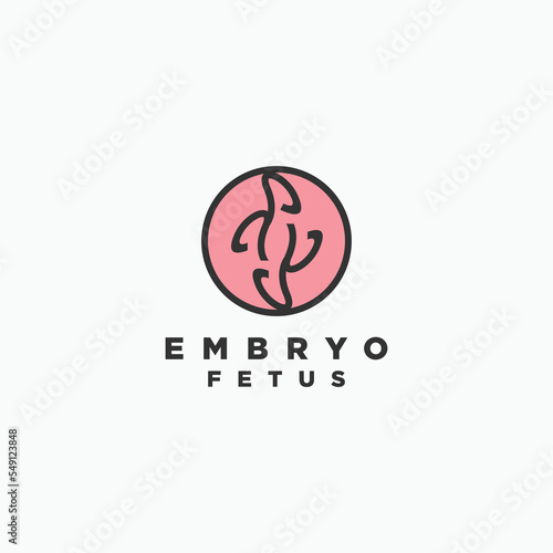 Embryo  logo icon design vector 