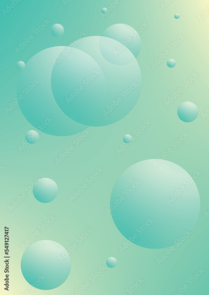 Cover fluid with round shapes