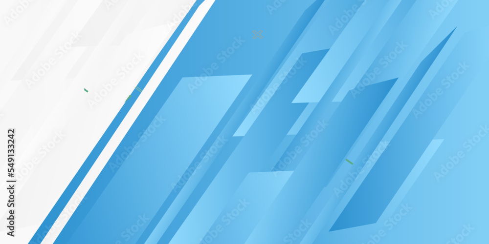 Vector abstract colorful flowing blue wave lines isolated on white background