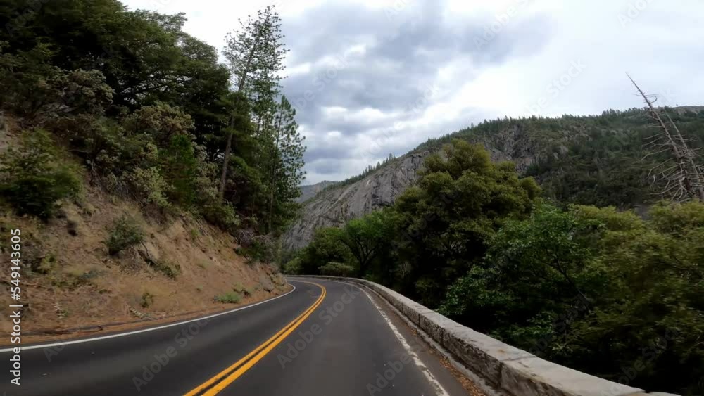Yosemite 37 California Driving POV Yosemite 37 California Driving POV