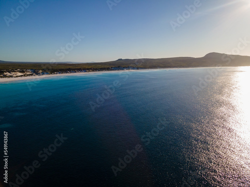 Fototapeta Naklejka Na Ścianę i Meble -  Lucky Bay from above, Cape Le Grand, Western Australian Beaches