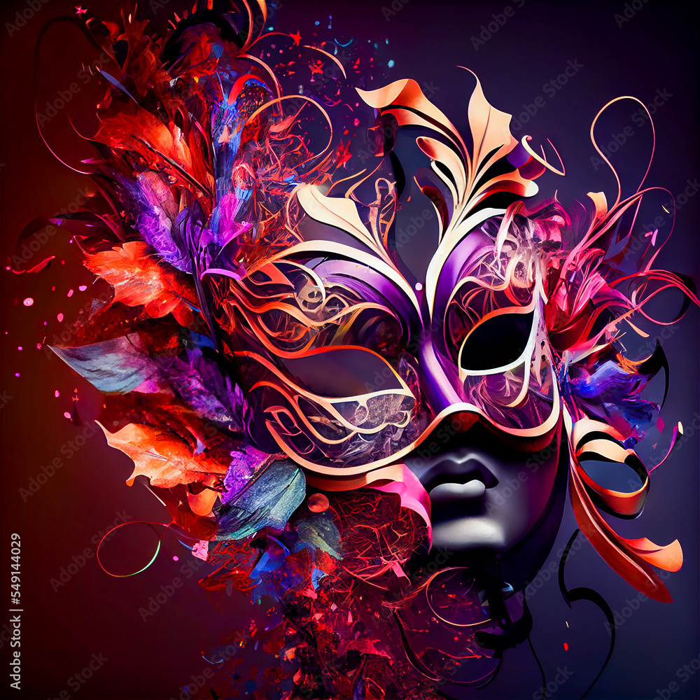 Carnival mask - obrazy, fototapety, plakaty 