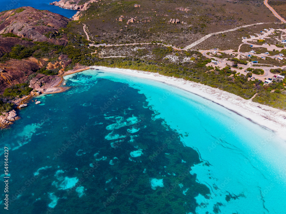 Lucky Bay from above, Cape Le Grand, Western Australian Beaches