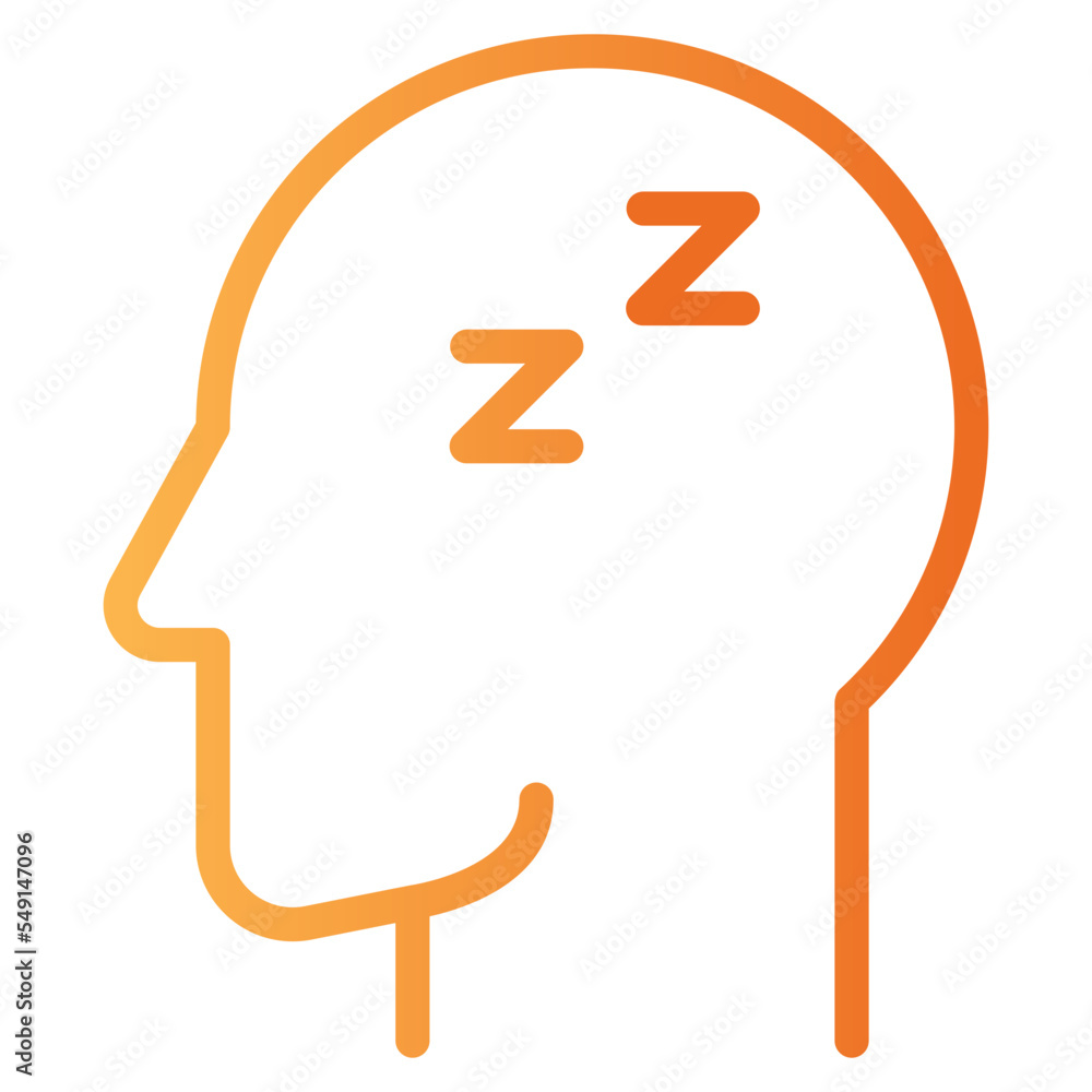 Human Mind Sleep Icon Human Mind Sleep Icon