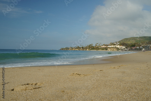 A sunny  warm day at Laguna Beach in California