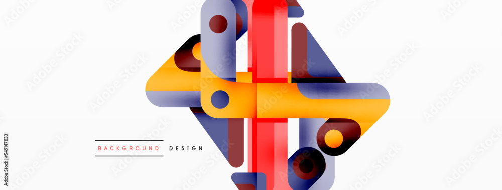 Colorful dynamic stripe composition. Lines geometric creative abstract background for wallpaper, banner or landing Colorful dynamic stripe composition. Lines geometric creative abstract background for wallpaper, banner or landing