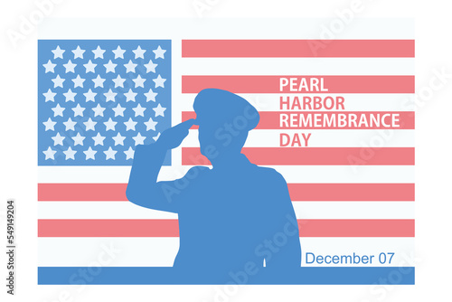 vector graphic of pearl harbor remembrance day good for pearl harbor remembrance day celebration, flat vector modern illustration