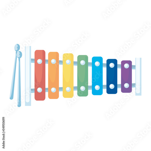 colored xylophone design