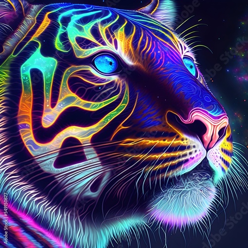 High quality illustration of a tiger
