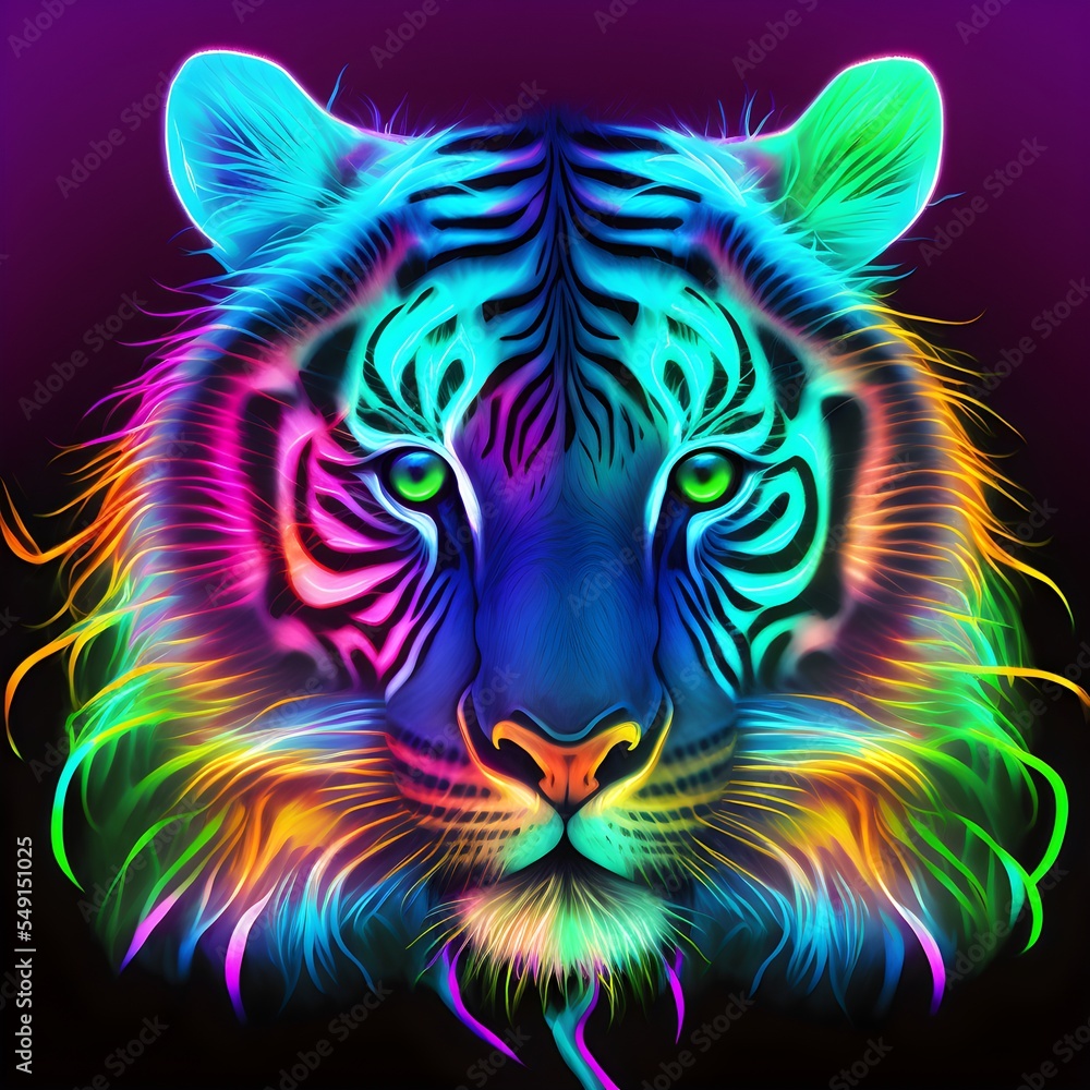 High quality illustration of a tiger