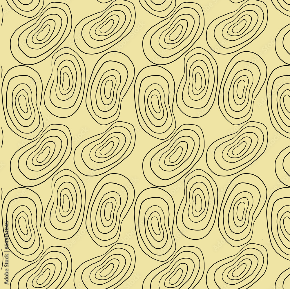 seamless abstract hand drawn circles pattern background