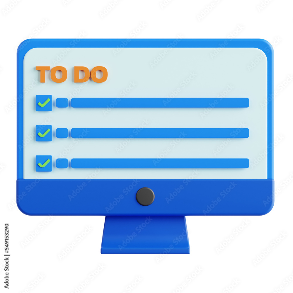 Computer electronic device 3d illustration Computer electronic device 3d illustration