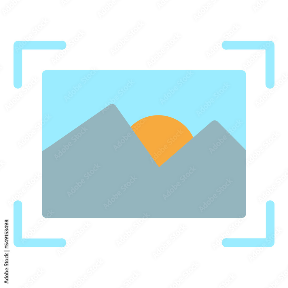 image recognition flat icon image recognition flat icon