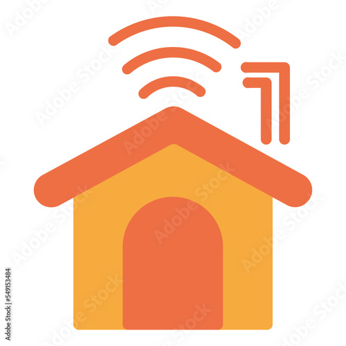 automatic wi-fi flat icon