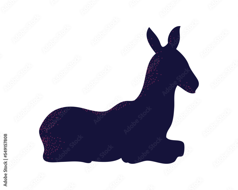 donkey silhouette design
