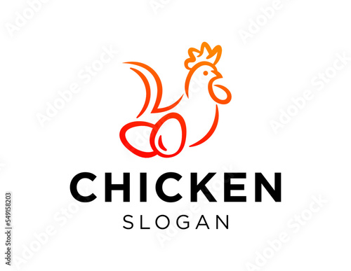 Logo about Chicken on white background. created using the CorelDraw application.
