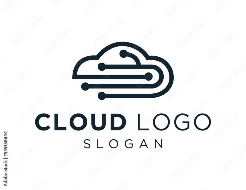Logo about Cloud on white background. created using the CorelDraw application. Logo about Cloud on white background. created using the CorelDraw application.