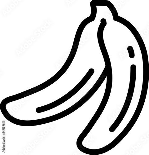 Banana linear icon.
