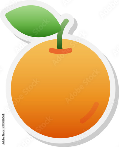 Orange sticker icon.