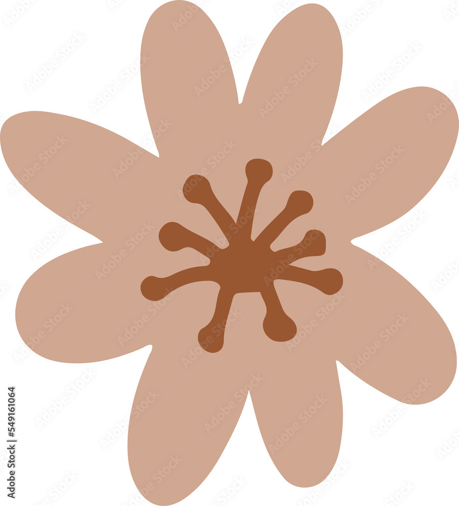 hand draw doodle flower element hand draw doodle flower element