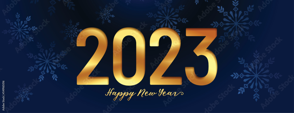 2023 new year occasion banner in snowflake concept background 2023 new year occasion banner in snowflake concept background