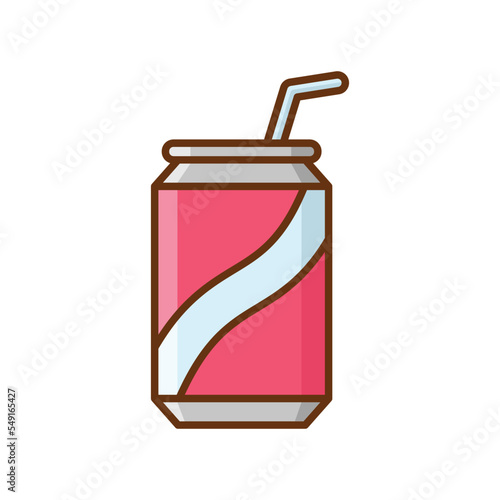 soda can icon vector design template in white background