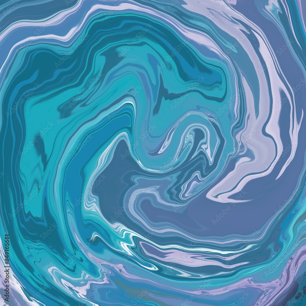Vortex blue liquid wave abstract art for background,wallpaper