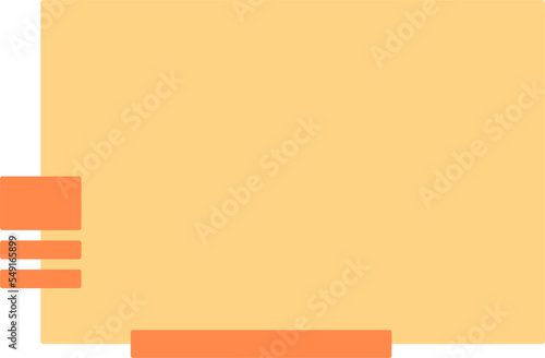 Minimalist text box shape vector