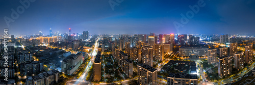 Aerial view of the city of Ningbo, Zhejiang Province, China